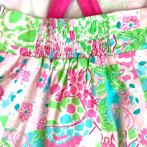 Lily Pulitzer Giraffe Lined Shift Dress girls 10 - Picture 2 of 8